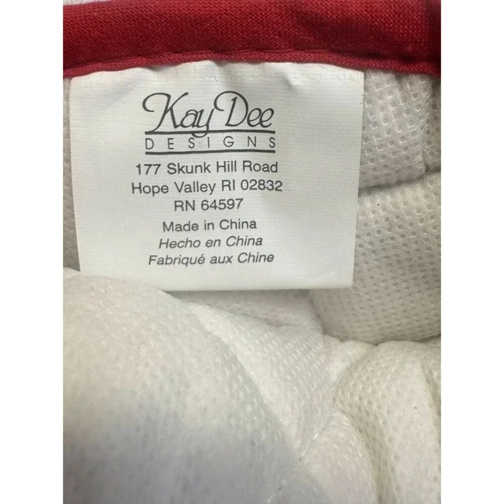 Kay Dee Designs Cardinal Oven Mitt White Red Black Gold One Size New With Tags